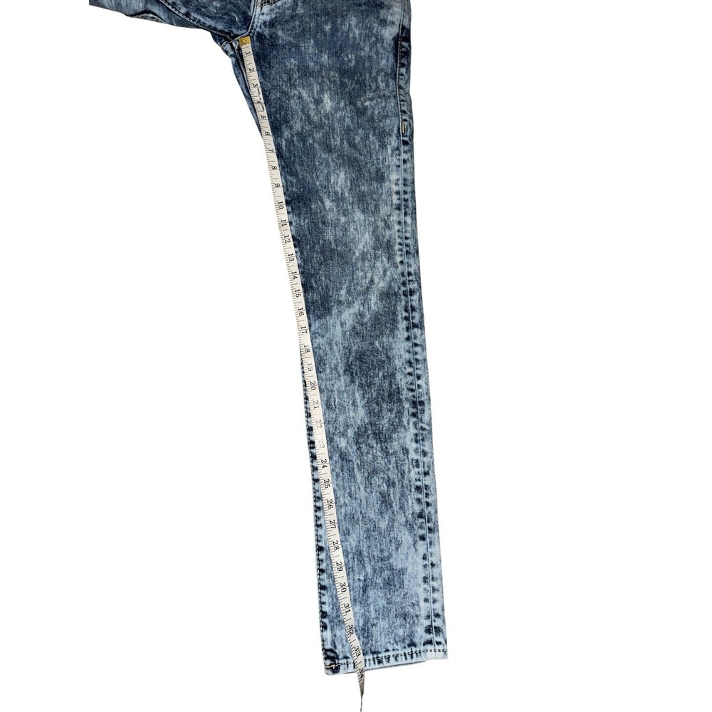 True Religion Jeans Rocco 29x34 Big T Flap Pocket Relaxed Skinny Acid Wash - Picture 5 of 14